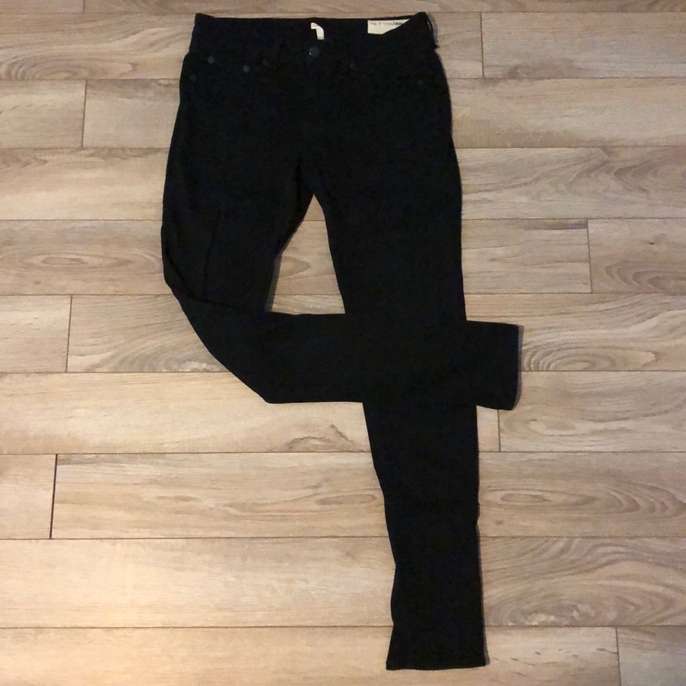 Rag & Bone Legging Jeans in Black
